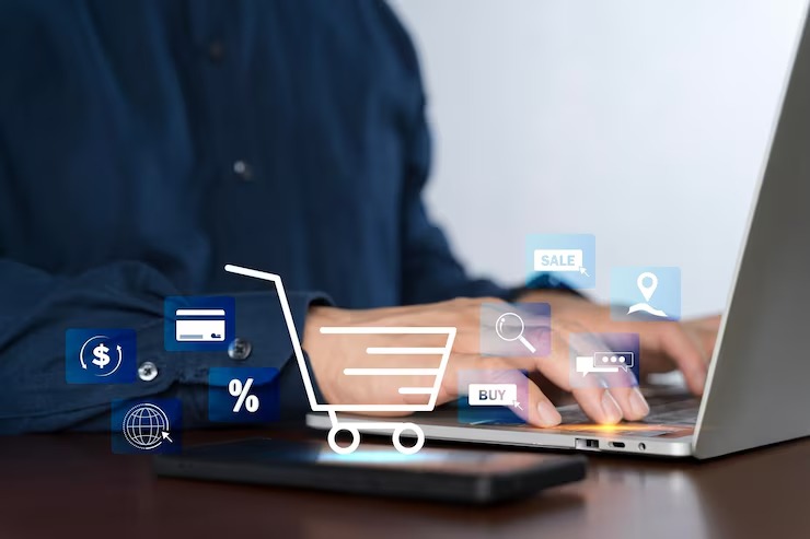 imgi_42_online-shopping-concept-businessman-use-laptop-with-virtual-screen-online-shopping-icon_43780-10217